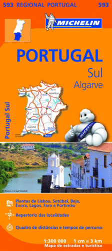 MAPA REGIONAL PORTUGAL SUL - ALGARVE