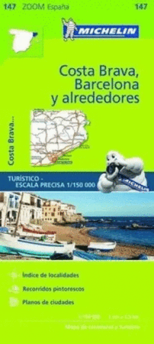 MAPA ZOOM BARCELONA Y ALREDEDORES, COSTA BRAVA 111