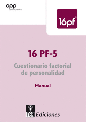 16PF-5, CUESTIONARIO FACTORIAL DE PERSONALIDAD