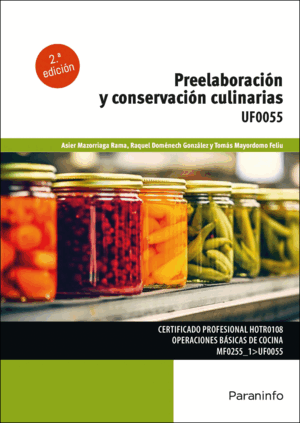 PREELABORACIÓN Y CONSERVACIÓN CULINARIAS