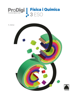 QUADERN PRODIGI. FÍSICA I QUÍMICA 3 ESO
