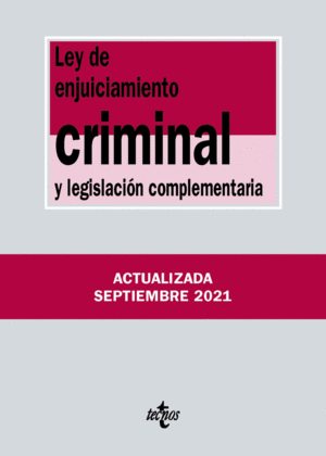 LEY DE ENJUICIAMIENTO CRIMINAL Y LEGISLACIÓN COMP 2021/22