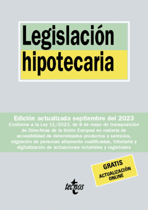 LEGISLACIÓN HIPOTECARIA 2023