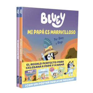 BLUEY. UN CUENTO - ¡PAPÁ Y MAMÁ SON GENIALES! PACK CON DOS LIBROS DE BLUEY PARA