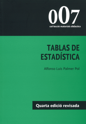 TABLAS DE ESTADÍSTICA 4ªED. Nº 007