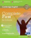 COMPLETE FIRST FOR SCHOOLS FOR SPANISH SPEAKERS STUDENT'S BOOK WITH ANSWERS WITH