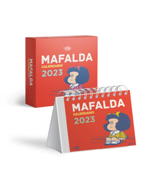 CALENDARIO MAFALDA 2023 TACO ROJO CON CAJA